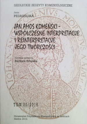 Okładka czasopisma Siedleckie Zeszyty Komeniologiczne 2016