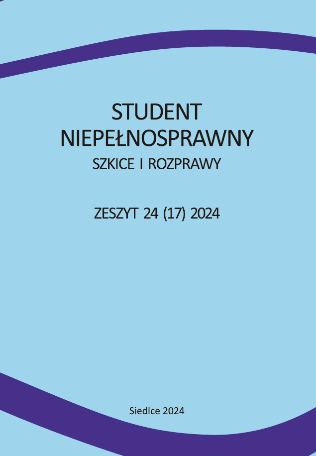 					Pokaż Nr 24(17) (2024): Student Niepełnosprawny. Szkice i rozprawy
				