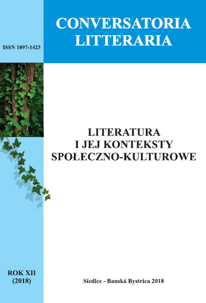 Okładka czasopisma Conversatoria Litteraria 2018 (tom 12)