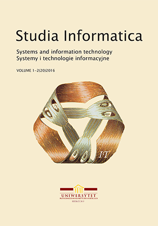 Cover of Studia Informatica Journal