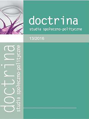 Okładka czasopisma Doctrina. Studia społeczno-polityczne 13/2016