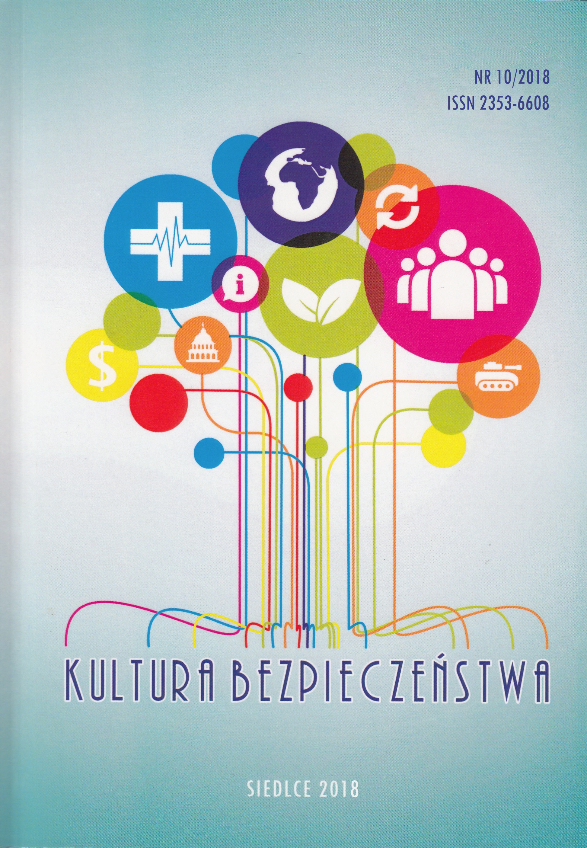 Okładka czasopisma Kultura Bezpieczeństwa 2018